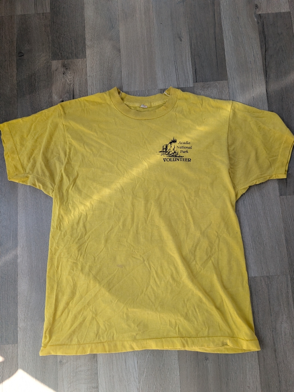 Vintage Yellow Short Sleeve Volunteer Logo Tee